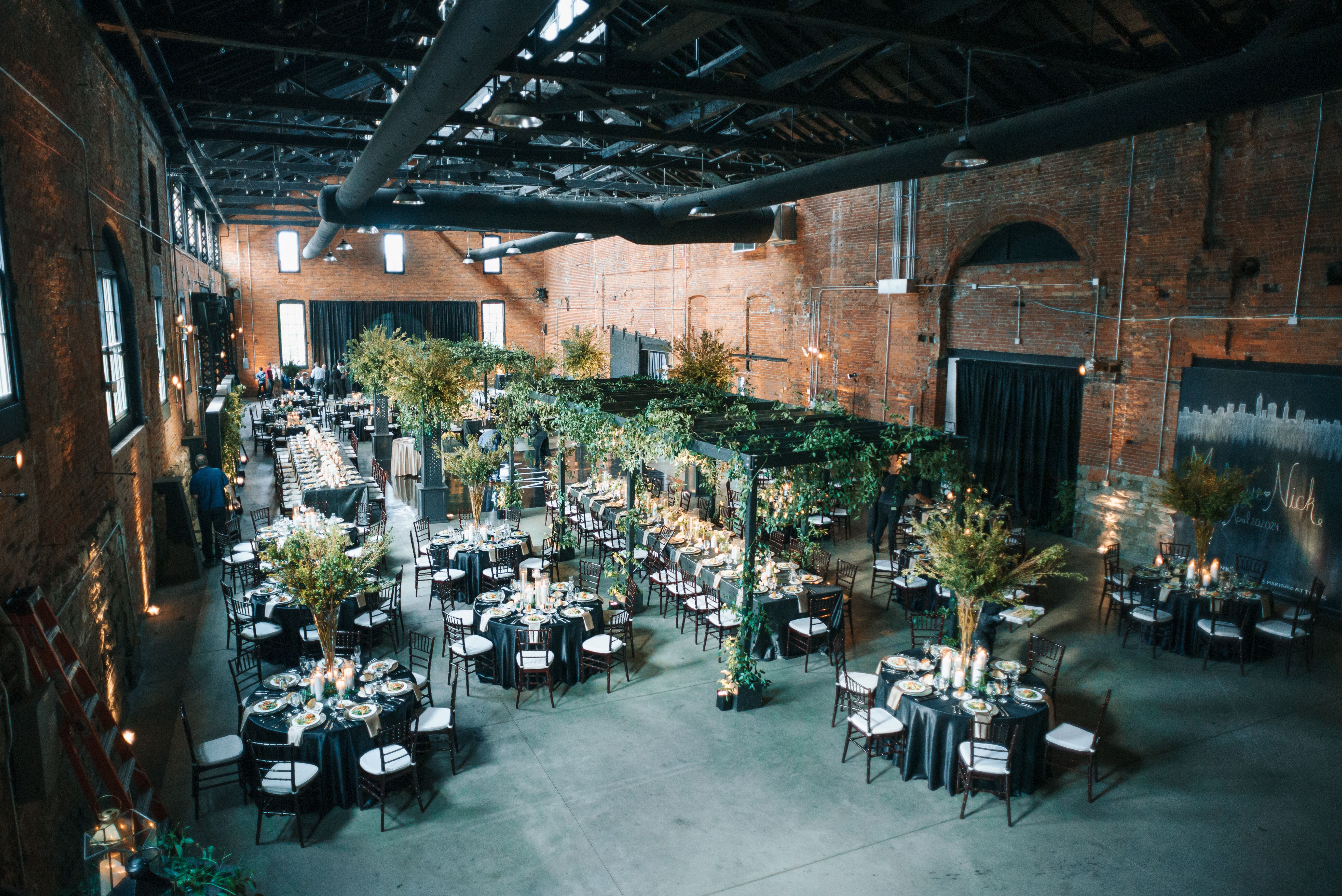 Outdoor ceremony setup